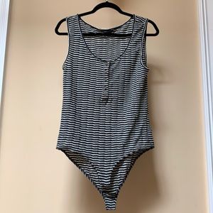 Lucky Brand Striped Knit Bodysuit